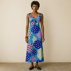 Vintage 60s 70s midi dress. Xs small.